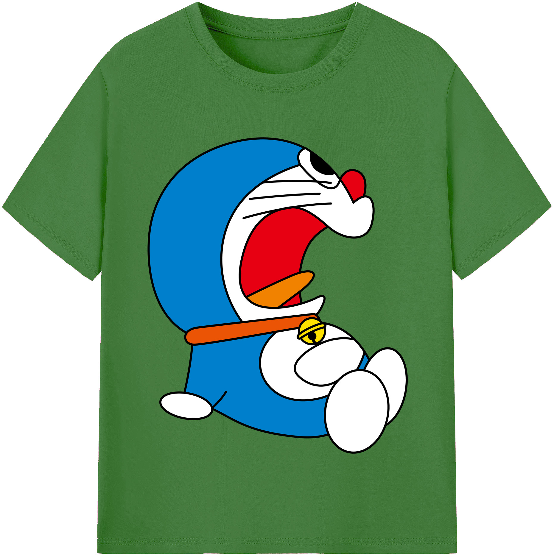 （画像用） ドラえもん Doraemon レディースカジュアルプリントTシャツ（綿100％）